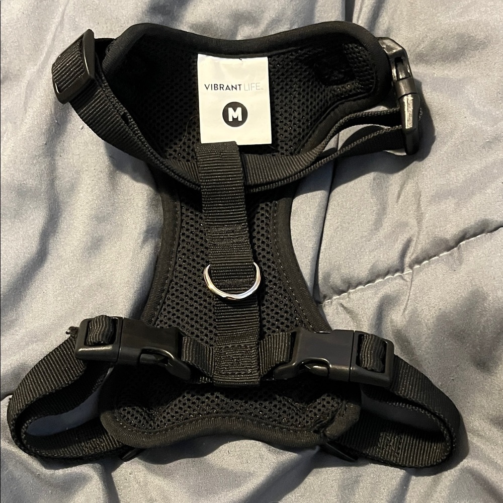 Vibrant Life Black Dog Harness